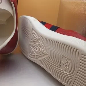 Gucci Signature Calf Sneakers Red Buy Gucci Signature High Top  main image 4